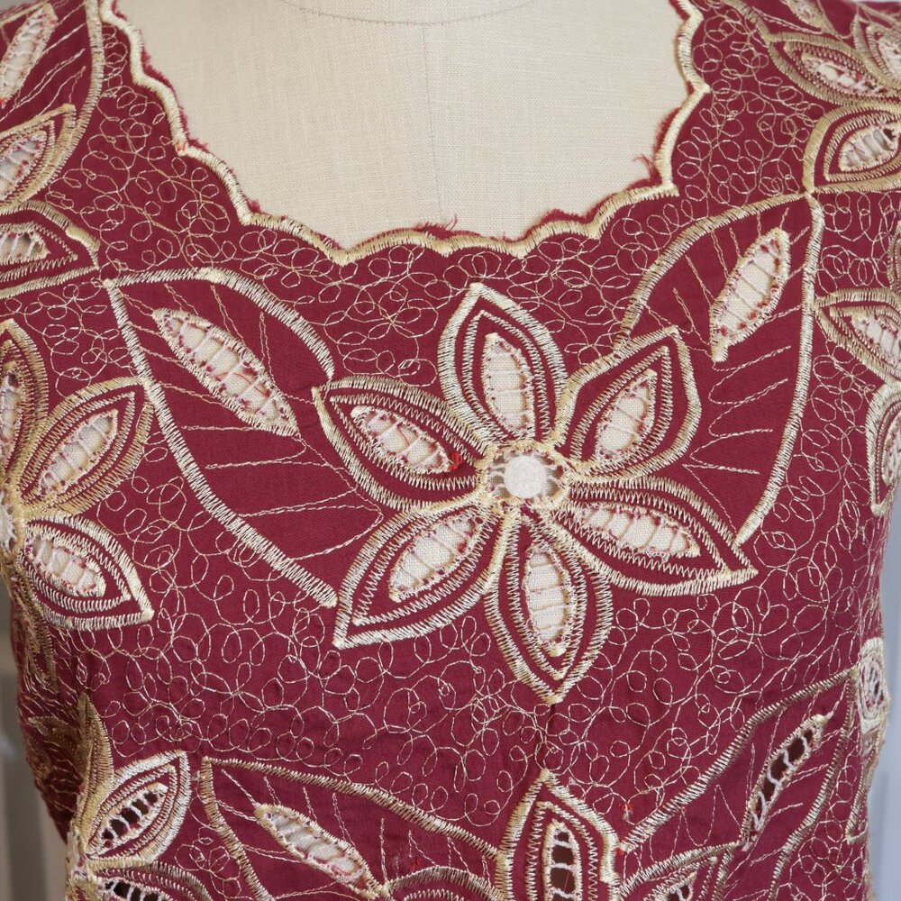 NWOT Red XS Summer Shirt - Picture 2 of 5